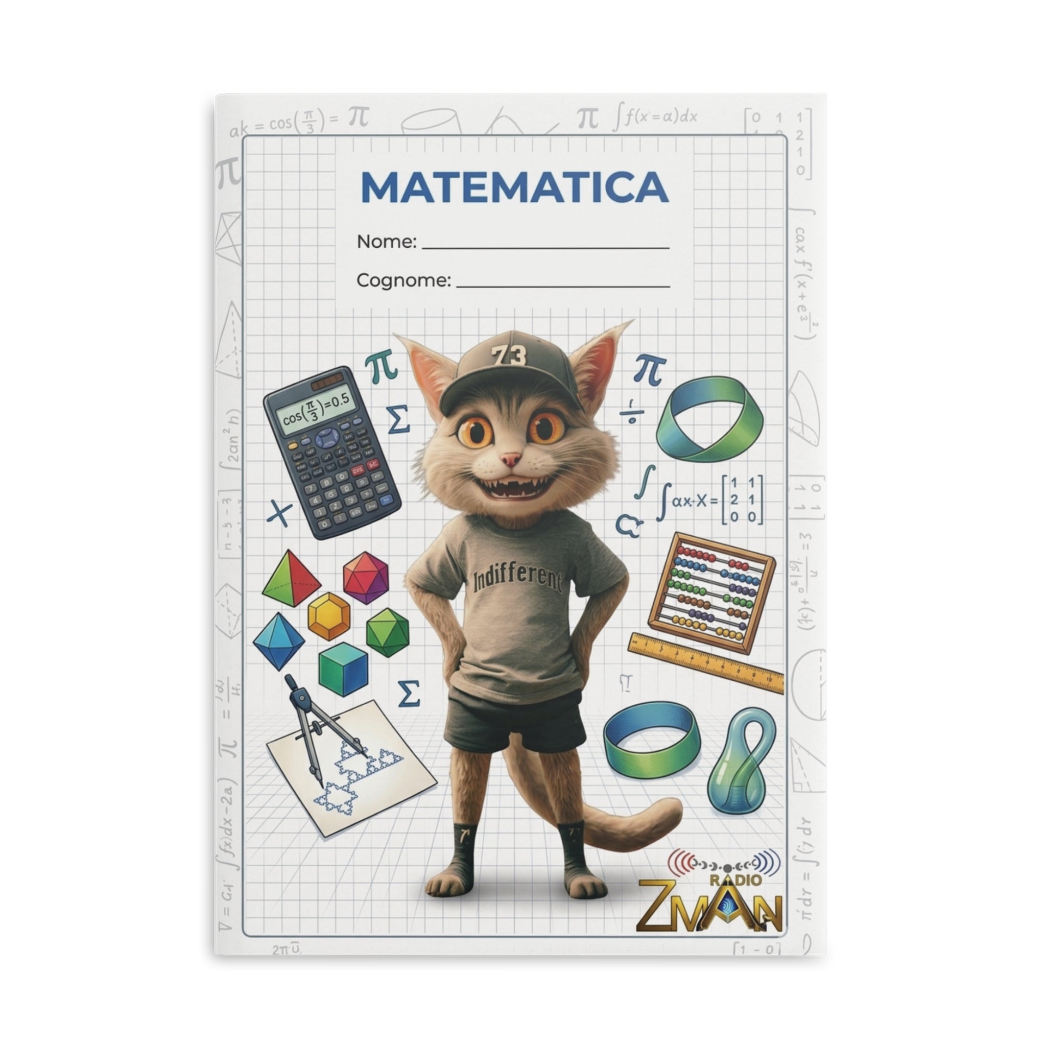 Quaderno A4 - A Quadretti 5mm - Matematica