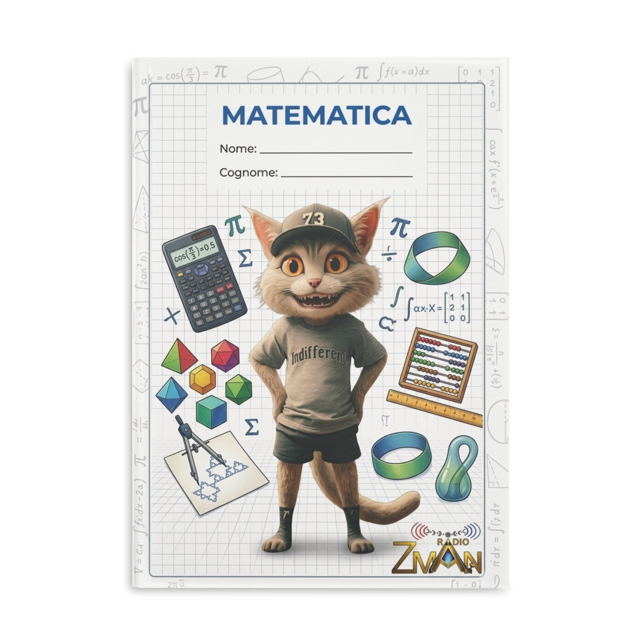 Quaderno A4 - A Quadretti 5mm - Matematica