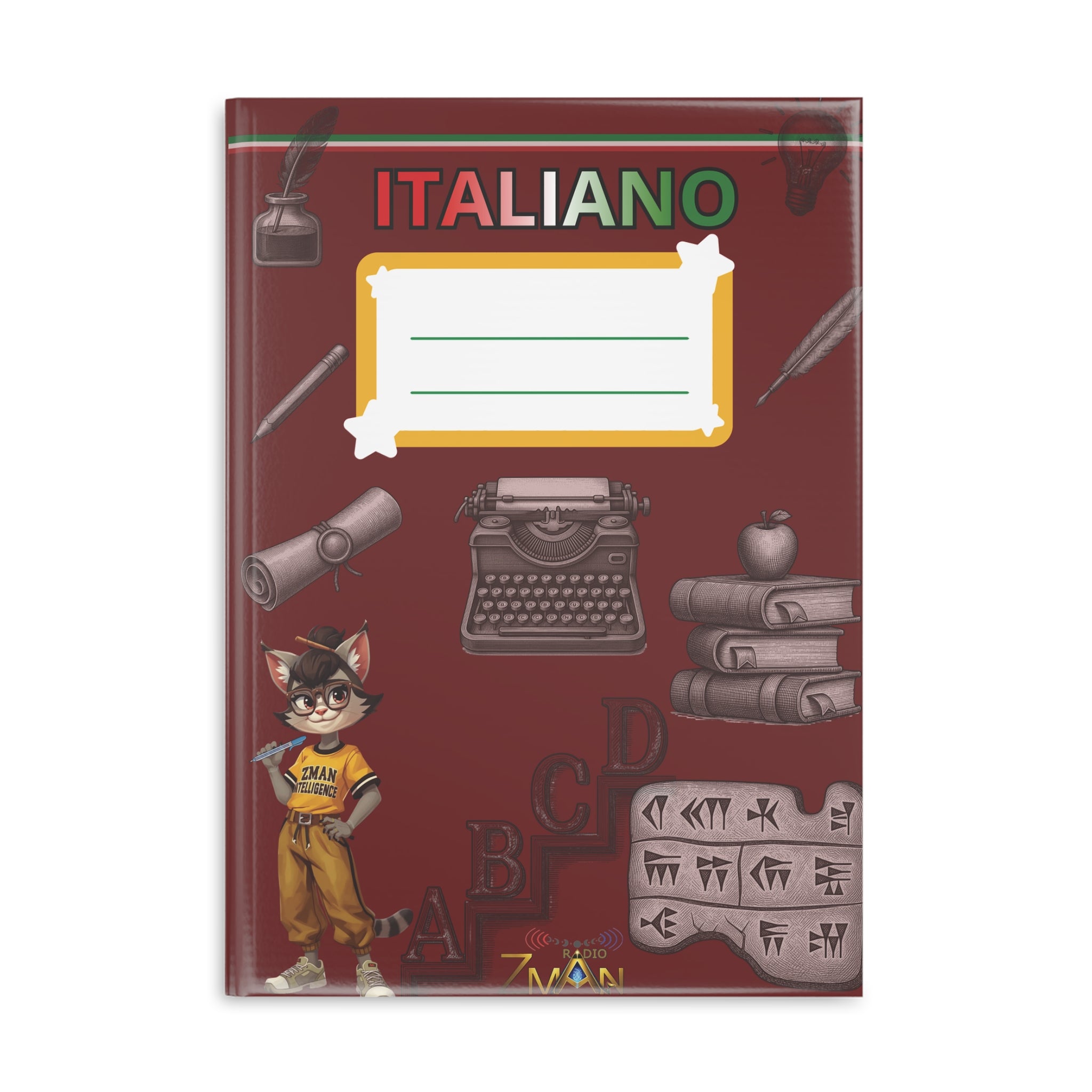 Quaderno A4 : a righe - Materia : Italiano