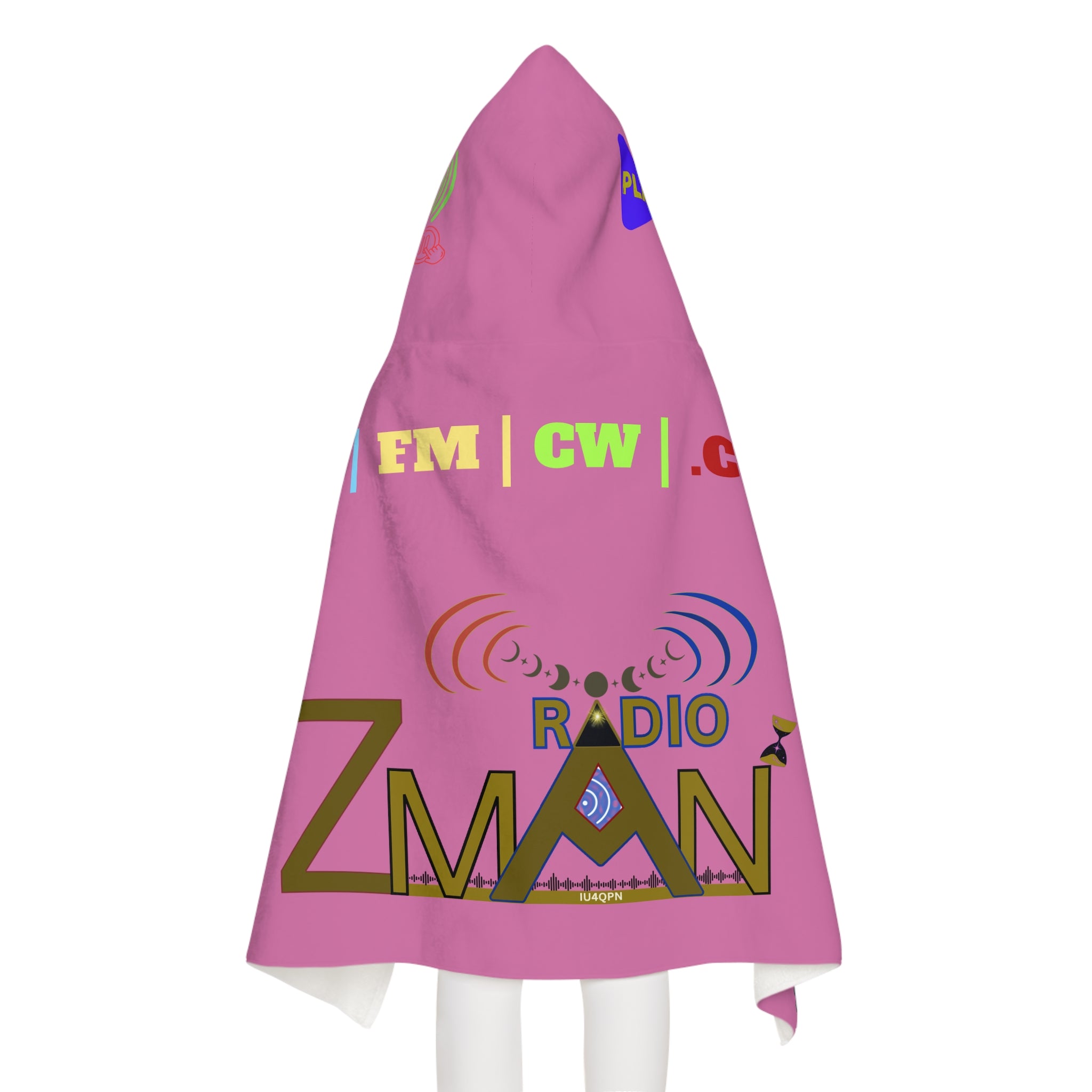 Youth Hooded Towel - Poncho Girls Zman