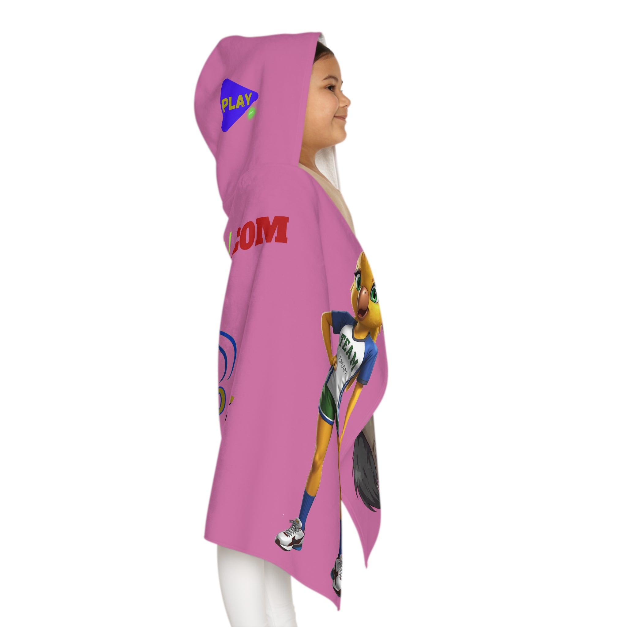 Youth Hooded Towel - Poncho Girls Zman