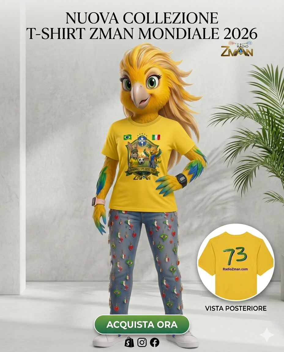 T-Shirt Zman Mondiale USA 2026 - Brazil