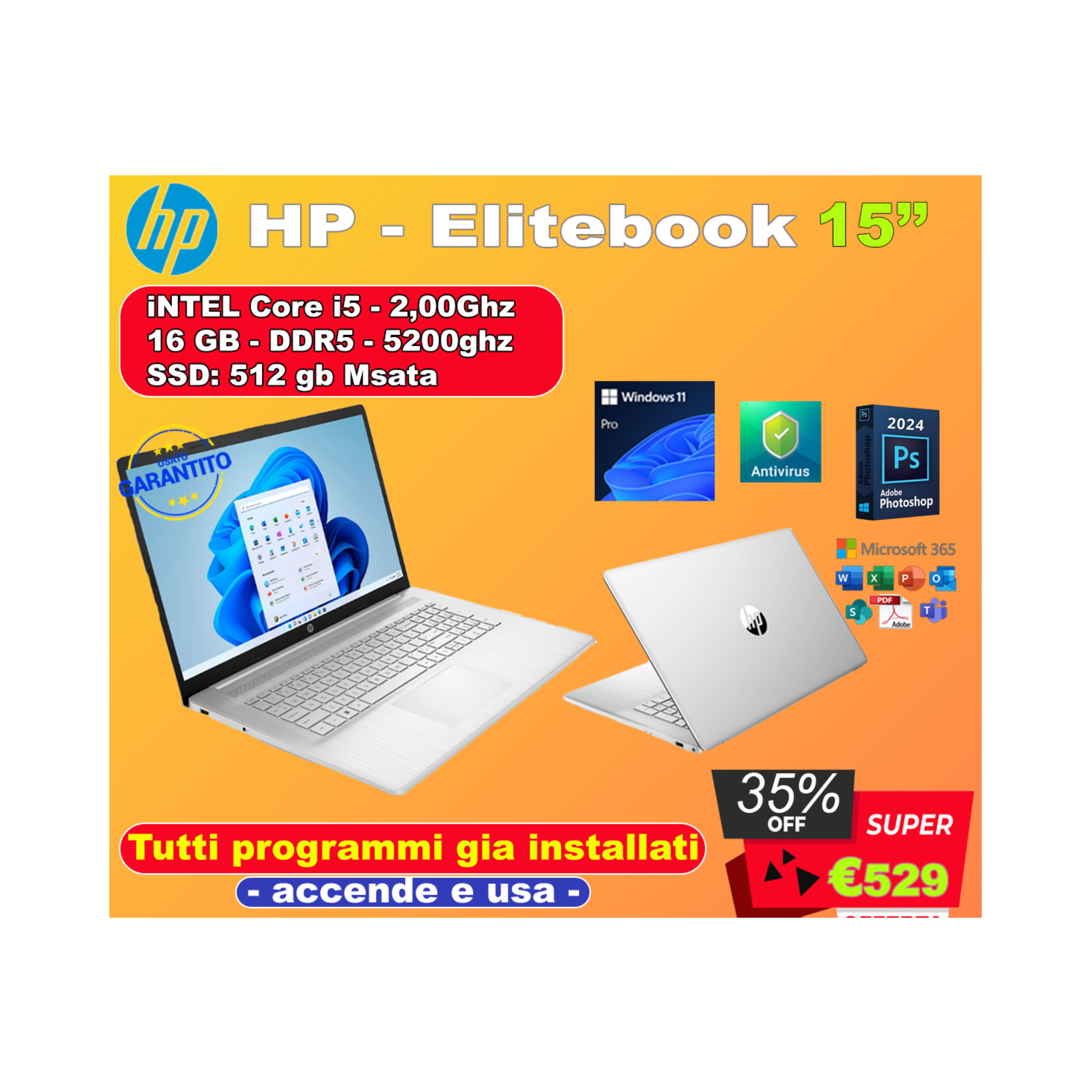 Notebook Hp 650 G9 da 15''  [Seminuovo]