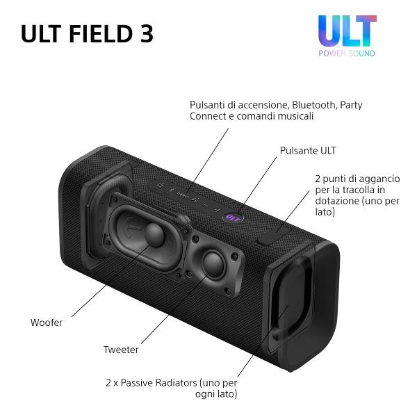 Sony ULT Field 3 —  Cassa Bluetooth